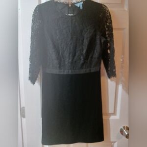 James draper black lace and velvet dress size 4